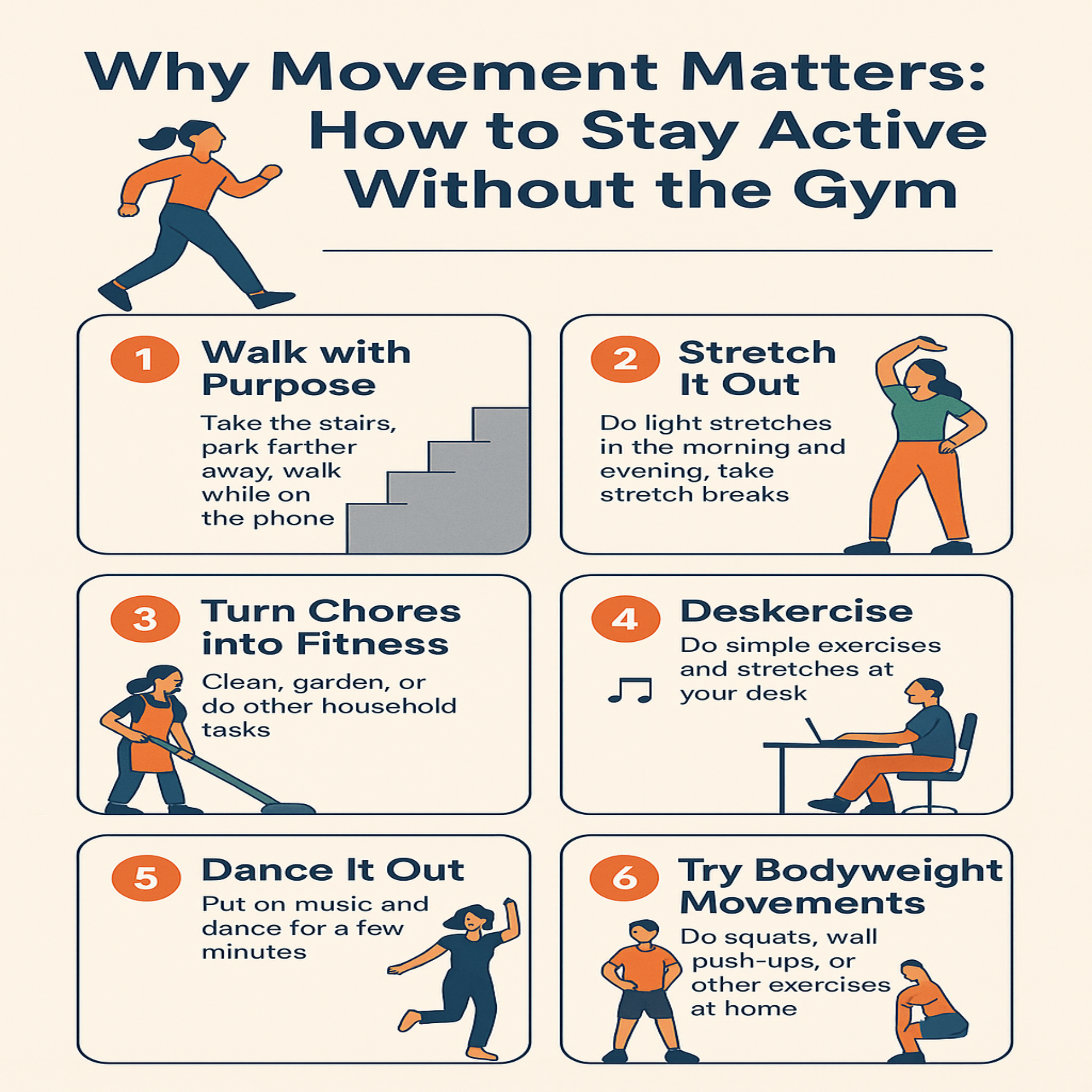 How to Stay Active Without the Gym